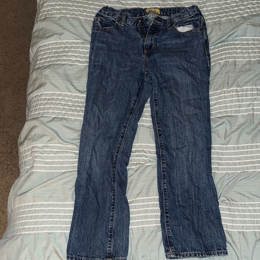 Old Navy Girls Classic Indigo Straight Leg 12 Husky